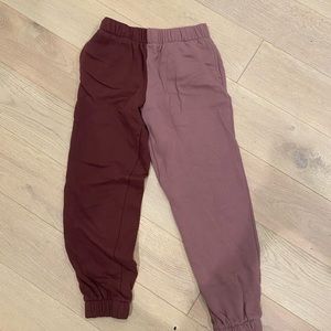 Tillys Two toned brown sweatpants